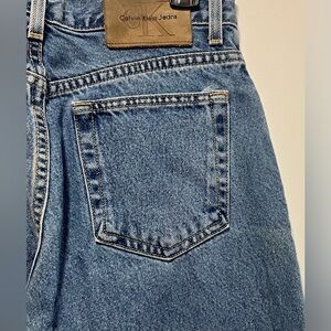 Rare Vintage 90s Calvin Klein Button Fly Easy Fit Sandblast Stone Wash Mom Jeans